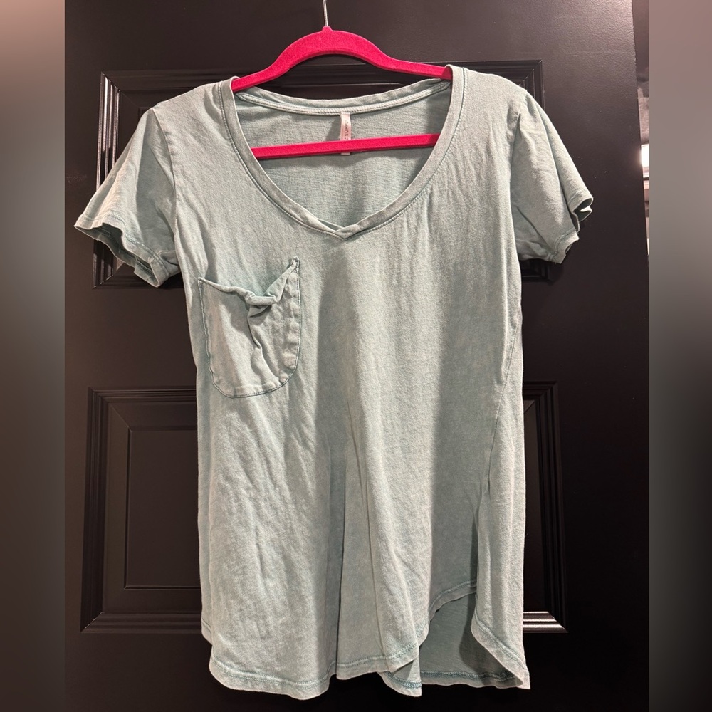 Z Supply V-Neck Tee - Mint Green